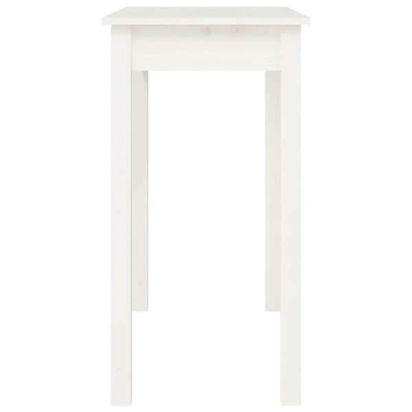 Bordskonsol - MAISON EXCLUSIVE - 80x40x75 cm - Massivt furu - Vit - Väggfäste ingår Vit