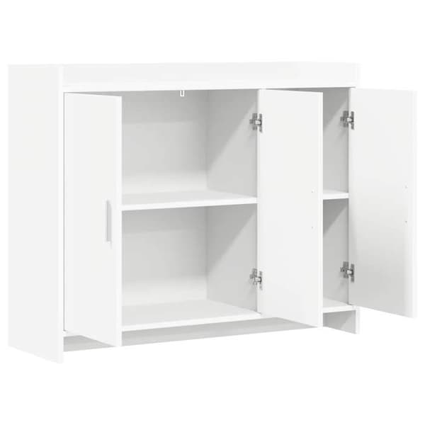 Maison Exclusive - Buffé Vit 98,5 x 33 x 80 cm Ingenjörsträ