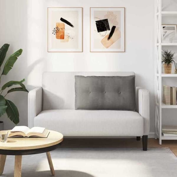 Maison Exclusive - Ljusgrå Ryggkudde 80 x 50 x 19 cm Ljusgrått
