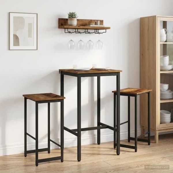 Maison Exclusive - Barstol 2 st Antik trä 40 x 32 x 64 cm