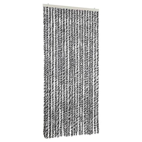 Maison Exclusive - Harmaa ja musta-valkoinen hyttysverkko 90x220 cm chenille
