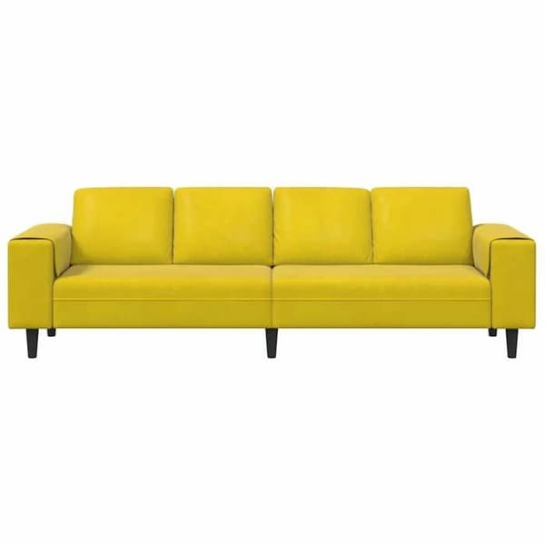 Soffa - MAISON EXCLUSIVE - 250 x 77 x 76 cm - Gul - Polyester & plywood - Nutida Gul