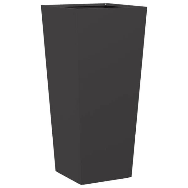 Maison Exclusive - Svart blomlåda 35x35x75 cm stål