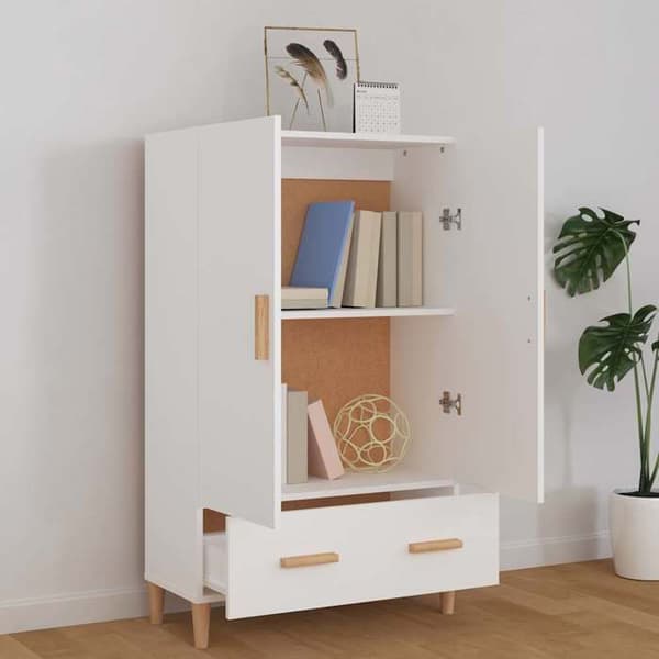 Maison Exclusive - Buffé Vit 70x31x115 cm Ingenjörsträ Vit