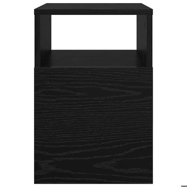 Maison Exclusive - Sidebord Sort eg 30,5 x 30 x 45 cm Ingeniørtræ