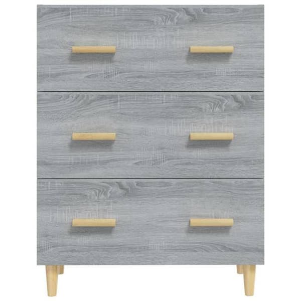 Maison Exclusive - Buffet Sonoma grå 70x34x90 cm Ingenjörsträ Grå