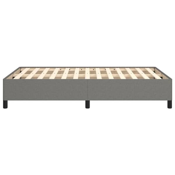 Sengestel - EKSKLUSIV HUS - 120x190 cm - Mørkegrå - 100% polyester stof - Lamelseng Mörkgrå
