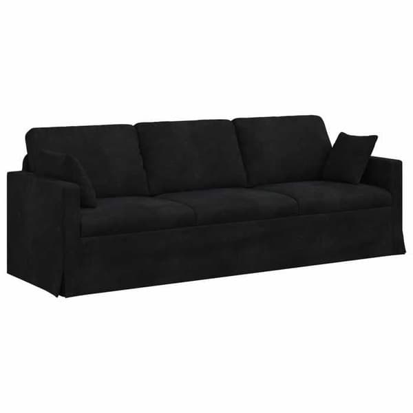 Maison Exclusive - 2-delars Soffgrupp i Svart Sammet
