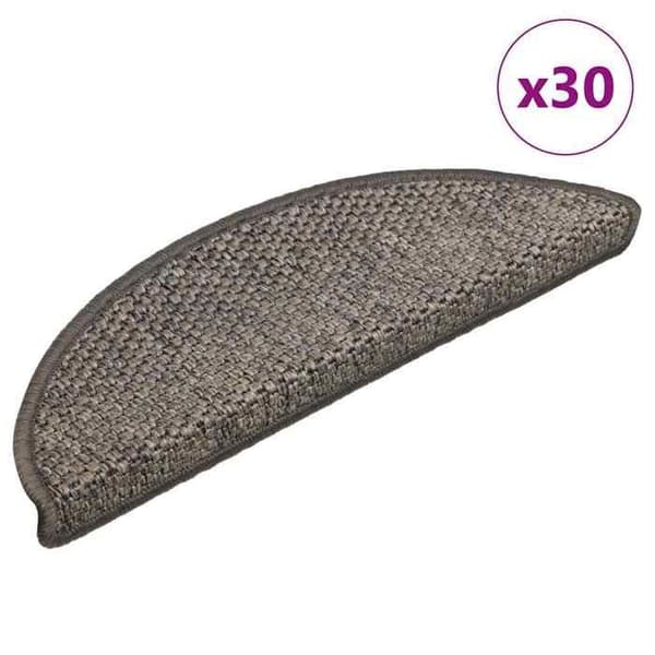 Maison Exclusive - Selvklæbende trappetæpper 30 stk 56x17x3 cm grå og beige