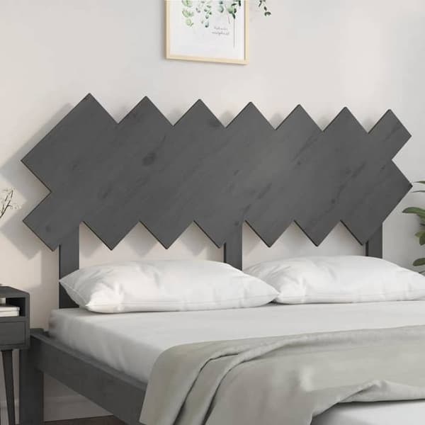 Maison Exclusive - Hovedgærde Grå 151,5x3x81 cm Massivt fyrretræ Grå