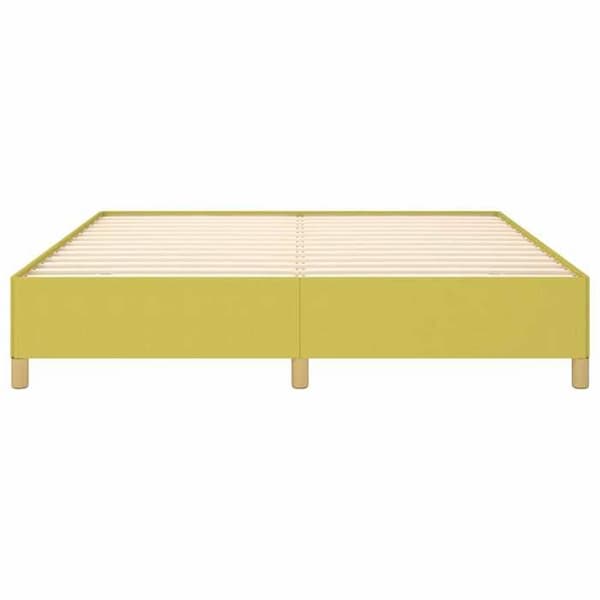 Maison Exclusive - Sängram med ribbor grön 180x200 cm tyg