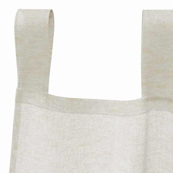 Verho - MAISON EXCLUSIVE - 245 x 140 cm - Polyester - Kermansävy - 2 kpl Grädde