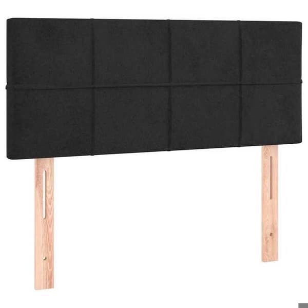 Maison Exclusive - Musta pääty 100x5x78/88 cm Sametti