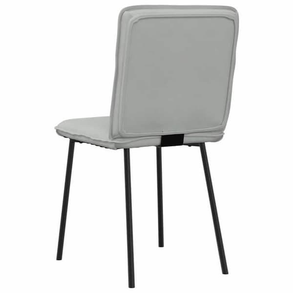 Maison Exclusive - Matstolar set om 4 Ljusgrå Sammet
