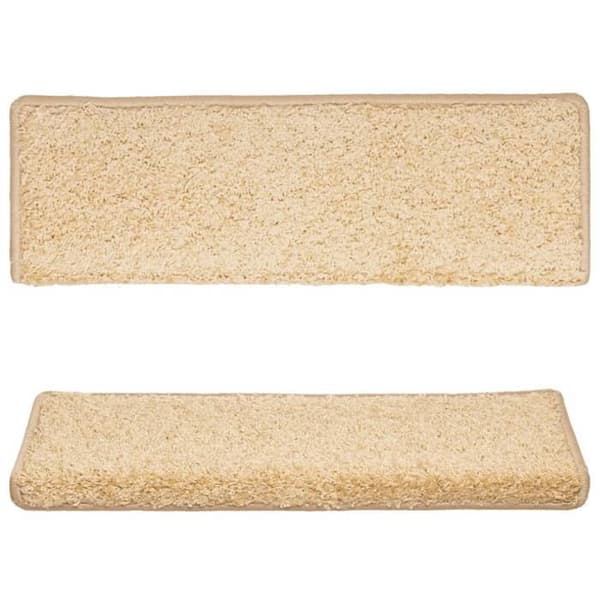 Maison Exclusive - Trappe tæppe 15 stykker 65 x 21 x 4 cm Creme Rektangulær kant