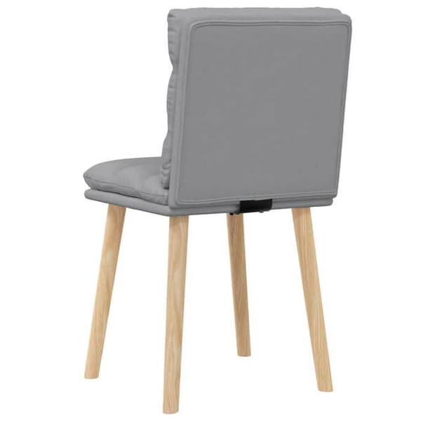 Maison Exclusive - Matstolar set om 2 ljusgrå tyg