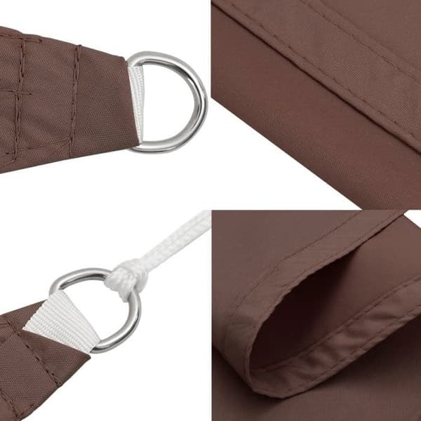 Maison Exclusive - Triangulär parasollduk i oxfordtyg 4,5x4,5x4,5 m brun brun