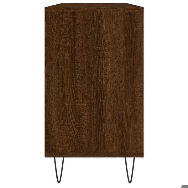 Maison Exclusive - Badeværelsesskab i brunt egetræ 80x33x60cm ingeniørtræ