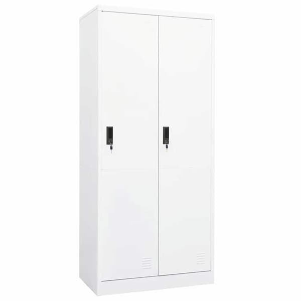 Maison Exclusive - Garderob Vit 80x50x180 cm Stål