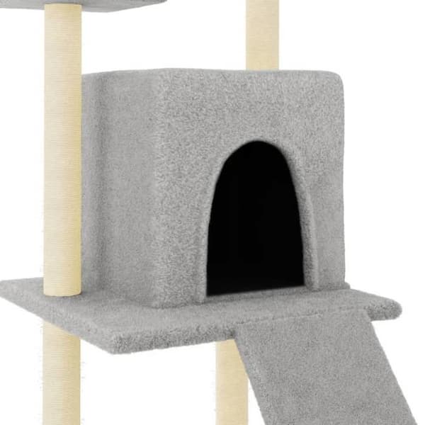 Maison Exclusive - Kattekradsetræ med sisal kløer lys grå 110 cm ljusgrått