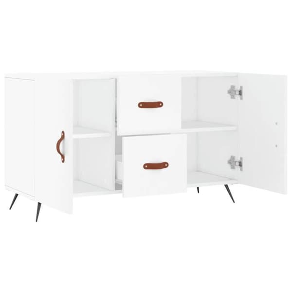 Maison Exclusive - Vit buffé 100x36x60 cm ingenjörsträ