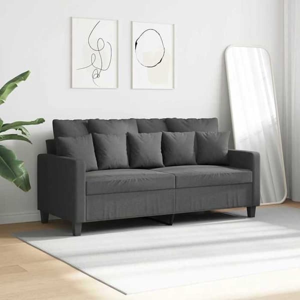 Maison Exclusive - 2-personers sofa i mørkegrå 140 cm stof