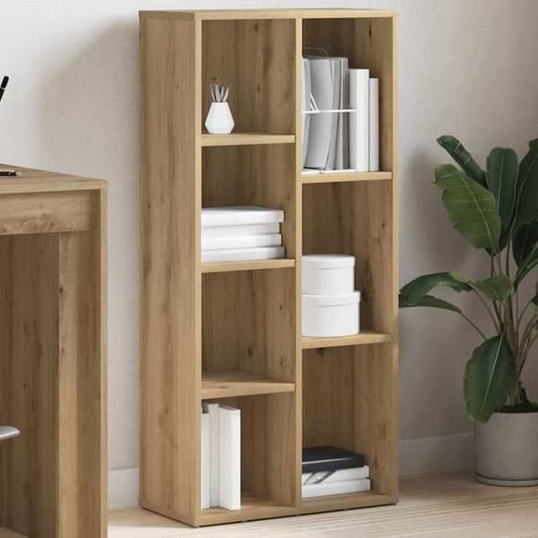 Maison Exclusive - Håndlavet egetræsbibliotek 50x25x104 cm