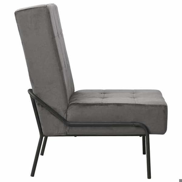 Maison Exclusive - Avkopplingsstol 65x79x87 cm Mörkgrå Sammet Mörkgrå