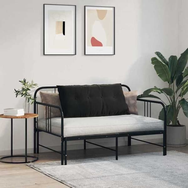 Maison Exclusive - Sort Rygpude 100 x 50 cm Velour