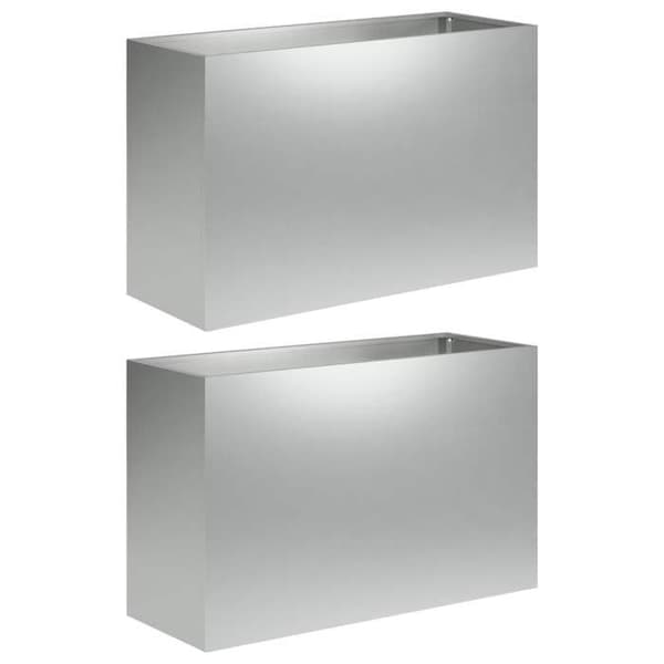 Maison Exclusive - Havekrukke 2 stk Sølv 80 x 30 x 40 cm Silver