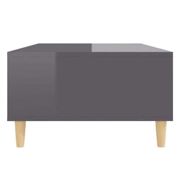 Bord - EKSKLUSIV HUS - Sofabord 103,5x60x35 cm - Glansgrå - Træ (plader) - Skandinavisk stil Glänsande grå