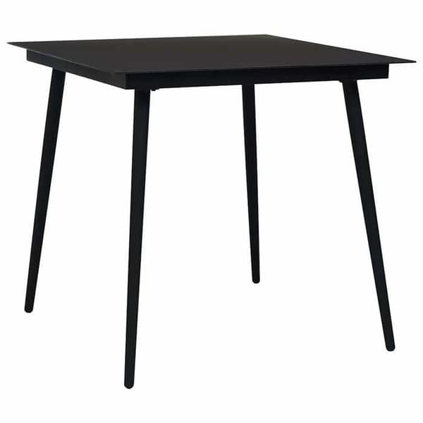 Maison Exclusive - Utomhusmatgrupp 3 delar i flätad resin och glas