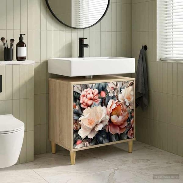 Maison Exclusive - Badrumsskåp BORNE Sonoma 60 x 40 x 60 cm