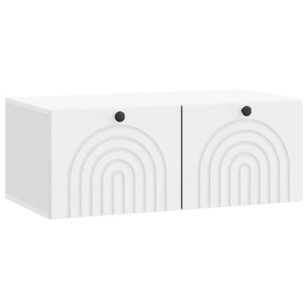 Maison Exclusive - Väggmonterad TV-möbel Vit 78,5 x 41 x 30 cm Ingenjörsträ
