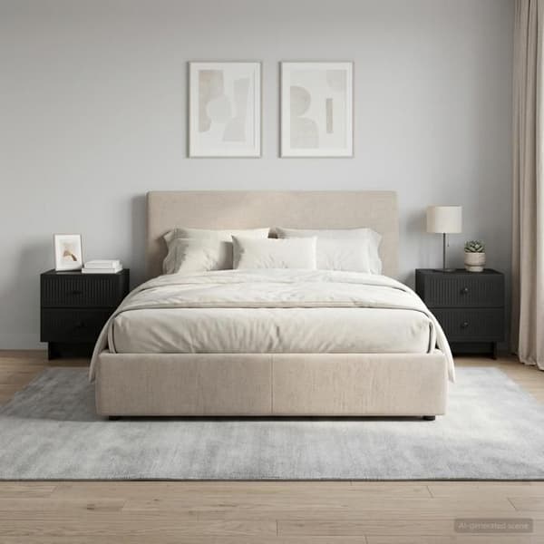 Maison Exclusive - Natbord 2 stk Sort 43 x 34,5 x 47,5 cm