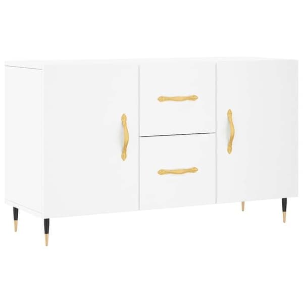 Maison Exclusive - Vit buffé 100x36x60 cm ingenjörsträ