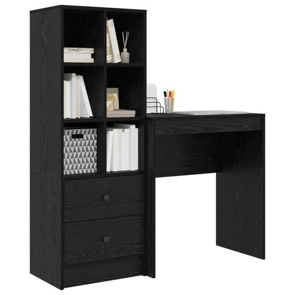 Maison Exclusive - Kontor Sort eg 115,5 x 40 x 127 cm 2 stk brun