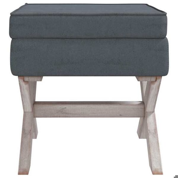 Maison Exclusive - Förvaringspall Mörkgrå 45x45x49 cm Sammet