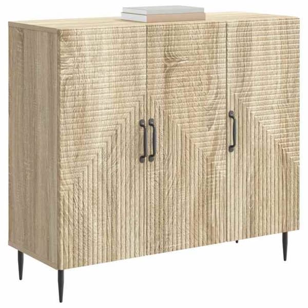 Maison Exclusive - Buffé Ek Sonoma 89 x 34,5 x 80 cm Ingenjörsträ