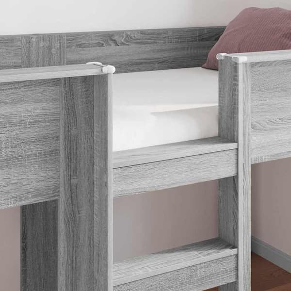 Maison Exclusive - Bunk säng för barn Grå Sonoma 100 x 200 cm