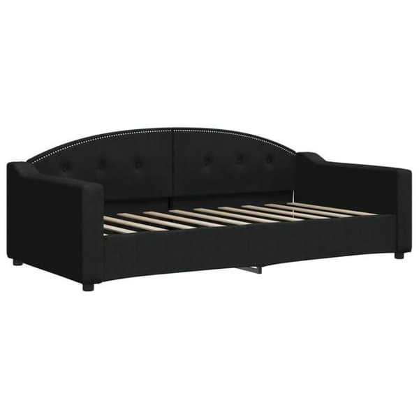 Maison Exclusive - Sengebænk med sort madras 90x190 cm stof
