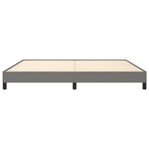 Maison Exclusive - Sengebund uden madras mørkegrå 200x200 cm stof Mörkgrå
