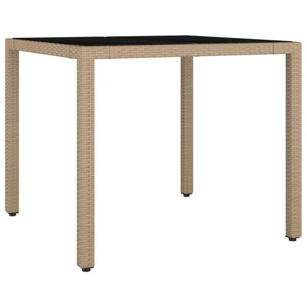 Maison Exclusive - Puutarhakalusteryhmä tyynyillä 5 kpl Beige polyrottinki
