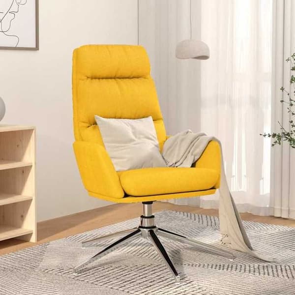 Maison Exclusive - Stol til afslapning i sennepsgul stof