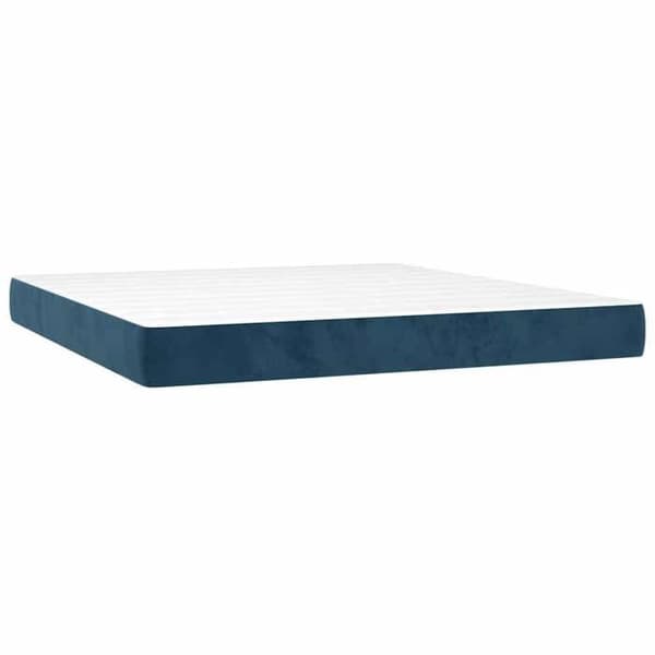 Maison Exclusive - Vuodepohja ja tummansininen patja 160x200cm Sametti