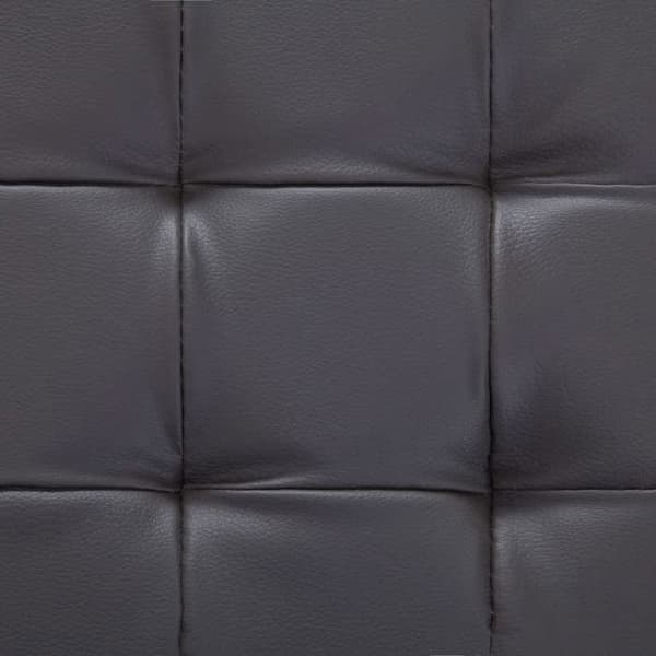 Förvaringspuff - Exklusivt Hem - Grå - 87,5 x 36 x 40 cm - Syntetläder Grå