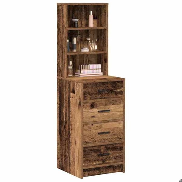 Buffé hög - EXKLUSIV HUS - Hög skåp - 40 x 41 x 135 cm - Ingenjörsträ - Brun Ej specificerat