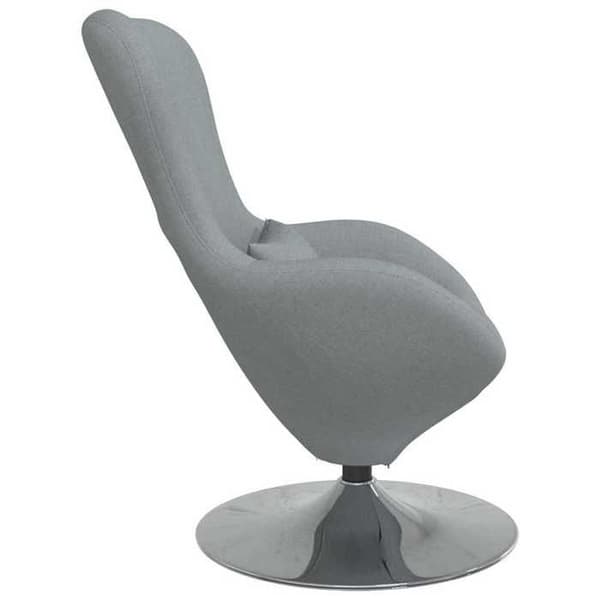 Maison Exclusive - Æg stol Lys grå 63 x 73 x 90 cm stof