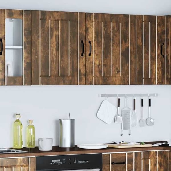 Maison Exclusive - 2 st Lucca köksskåp i rökt ek