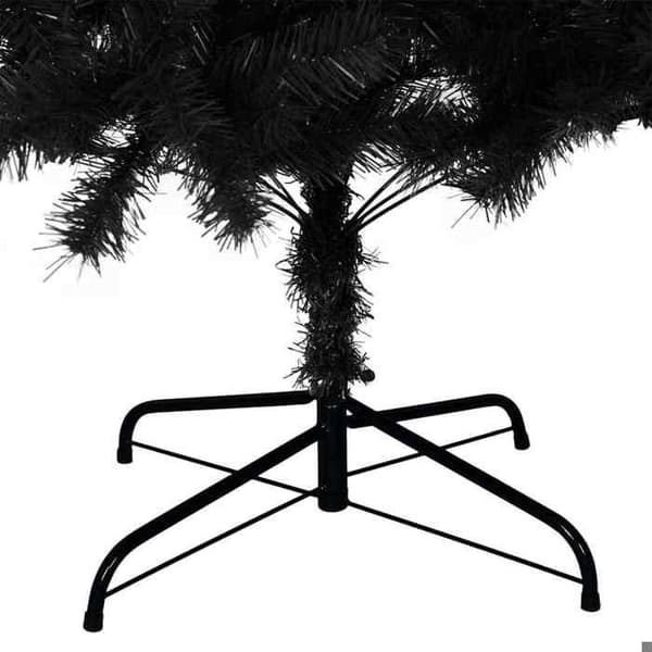 Kunstig juletræ - EKSKLUSIV HUS - 210 cm - Sort - PVC - Stålben Svart